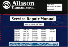 Load image into Gallery viewer, Download PDF - ALLISON TRANSMISSION 1000 &amp; 2000 SERIES GEARBOX Service Repair Manual