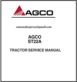 Download PDF - Agco ST22A Tractor Service Repair Manual