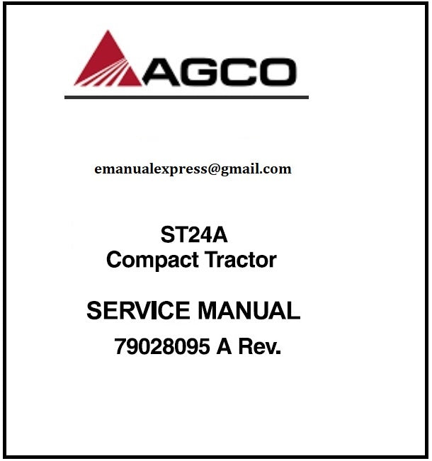 Download PDF - Agco ST24A Tractor Service Repair Manual