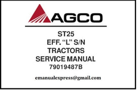 Download PDF - Agco ST25 Effective “L” S/N Compact Tractor Service Repair Manual