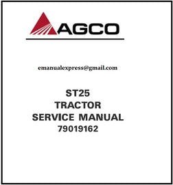 Download PDF - Agco ST25 Prior to “L” S/N Compact Tractor Service Repair Manual