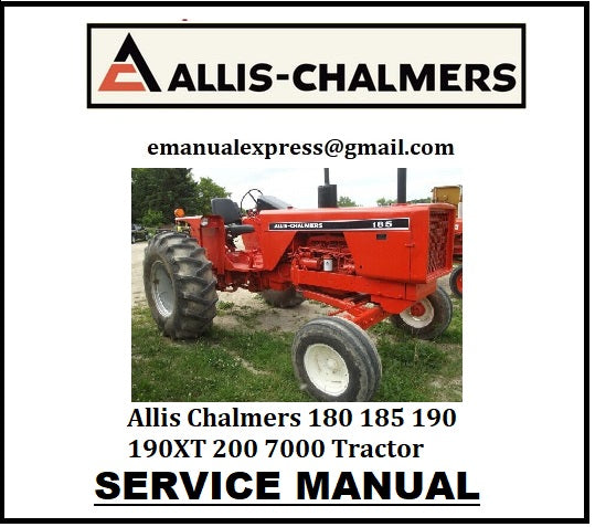 Download PDF - Allis Chalmers 180 185 190 190XT 200 7000 Tractor Service Repair Manual
