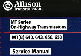 Download PDF - Allison MT(B) 640, 643, 650, 653 On-Highway Transmissions (MT Series) Service Repair Manual