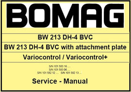 Download PDF - Bomag BW 213 DH-4 BVC Single Drum Roller Service Repair Manual
