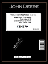 Load image into Gallery viewer, CTM370 COMPONENT TECHNICAL MANUAL - JOHN DEERE POWERTECH 6135 DIESEL ENGINE LEVEL 15 ELECTRONIC FUEL SYSTEM DOWNLOAD PDF
