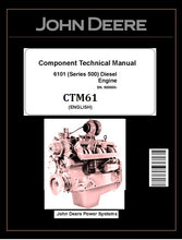 Load image into Gallery viewer, CTM61 COMPONENT TECHNICAL MANUAL - JOHN DEERE POWERTECH 6101 10.1L DIESEL ENGINES DOWNLOAD PDF