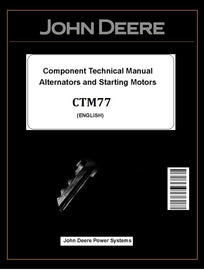 CTM77 COMPONENT TECHNICAL MANUAL - JOHN DEERE ALTERNATORS AND STARTING MOTOR DOWNLOAD PDF