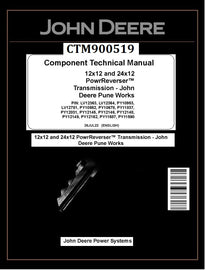 CTM900519 COMPONENT TECHNICAL MANUAL - JOHN DEERE 12X12 AND 24X12 POWRREVERSER TRANSMISSION PUNE DOWNLOAD PDF