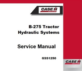 Download PDF - Case IH B-275 Tractor Hydraulic Systems Service Repair Manual