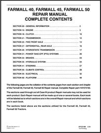 Download PDF - Case IH Farmall 40, 45, 50 Tractor Service Manual