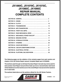 Download PDF - Case IH JX1060C, JX1070C, JX1075C, JX1085C, JX1095C Tractor Service Repair Manual