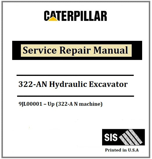 Download PDF - Caterpillar Cat 322-AN Hydraulic Excavator 9JL Service Repair Manual