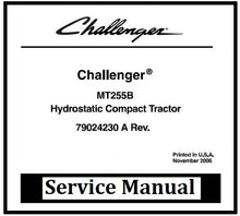 Load image into Gallery viewer, Download PDF - Challenger MT255B Hydrostatic Compact Tractor Service Repair Manual