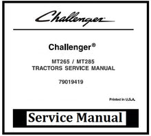 Load image into Gallery viewer, Download PDF - Challenger MT265, MT285 Standard Compact Tractor Service Repair Manual