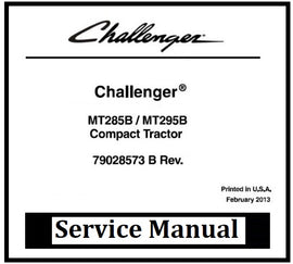 Download PDF - Challenger MT285B, MT295B Compact Tractor Service Repair Manual
