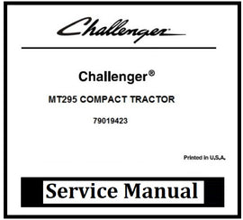 Download PDF - Challenger MT295 Compact Tractor Service Repair Manual