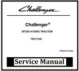 Download PDF - Challenger MT295 Hydro Compact Tractor Service Repair Manual