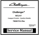 Download PDF - Challenger MT297 Compact Tractor Synchro Shuttle Service Repair Manual