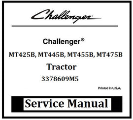 Download PDF - Challenger MT425B, MT445B, MT455B, MT475B Tractor Service Repair Manual