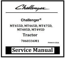 Load image into Gallery viewer, Download PDF - Challenger MT455D, MT465D, MT475D, MT485D, MT495D Tractor Service Repair Manual