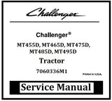 Download PDF - Challenger MT455D, MT465D, MT475D, MT485D, MT495D Tractor Service Repair Manual
