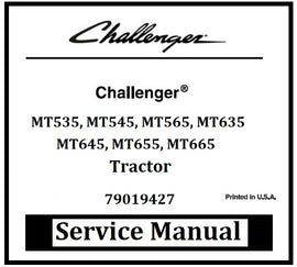 Download PDF - Challenger MT535, MT545, MT565, MT635, MT665 Tractor Service Repair Manual