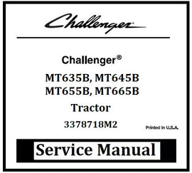 Download PDF - Challenger MT635B, MT645B, MT655B, MT665B Tractor Service Repair Manual