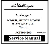 Download PDF - Challenger MT645E, MT655E, MT675E, MT685E Tractor Workshop Service Manual