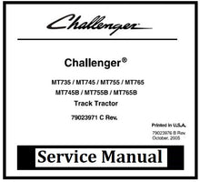 Load image into Gallery viewer, Download PDF - Challenger MT735, MT745, MT755, MT765, MT765B Tractor Service Repair Manual