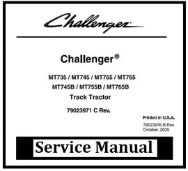 Download PDF - Challenger MT735, MT745, MT755, MT765, MT765B Tractor Service Repair Manual