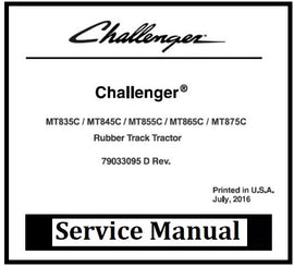Download PDF - Challenger MT835C, MT845C, MT865C, MT875C Rubber Track Tractor Service Repair Manual