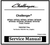 Download PDF - Challenger MT835, MT845, MT855B, MT875B Track Tractor Service Repair Manual