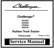 Load image into Gallery viewer, Download PDF - Challenger MT845E, MT855E, MT865E, MT875E Rubber Track Tractor Workshop Service Manual