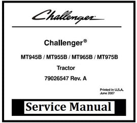 Download PDF - Challenger MT945B, MT955B, MT965B, MT975B Tractor Service Repair Manual