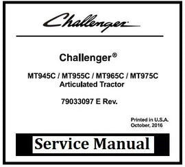Download PDF - Challenger MT945C, MT955C, MT965C, MT975C Articulated Tractor Service Repair Manual