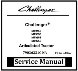 Download PDF - Challenger MT945E, MT955E, MT965E, MT975E Articulated Tractor Workshop Service Manual