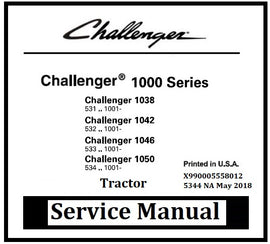 Download PDF - Challenger 1038, 1042, 1046, 1050 Tractor Workshop Service Manual
