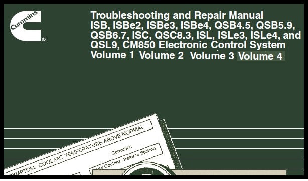 Download PDF - Cummins ISB, ISBe2, ISBe3, ISBe4, QSB4.5, QSB6.7, ISC, QSC8.3, Electronic Control System Troubleshooting and Repair Manual