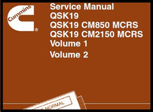 Load image into Gallery viewer, Download PDF - Cummins QSK19 QSK19 CM850 MCRS QSK CM2150 MCRS Engine Service Manual