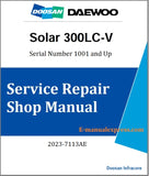 Download PDF - Daewoo Doosan Solar 300LC-V Excavator Service Repair Shop Manual