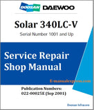 Download PDF - Daewoo Doosan Solar 340LC-V Track Excavator Service Repair Manual