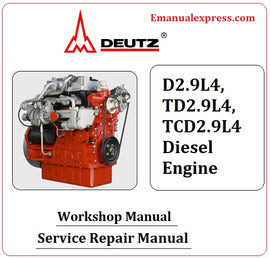 Download PDF - Deutz D2.9L4, TD2.9L4, TCD2.9L4 Diesel Engine Service Repair Manual