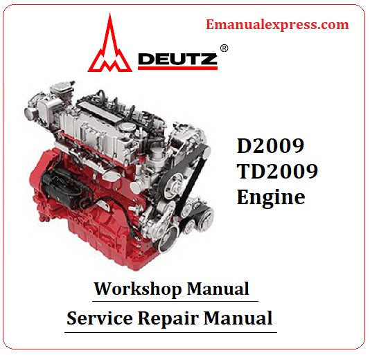Download PDF - Deutz D2009, TD2009 Engine Service Repair Manual