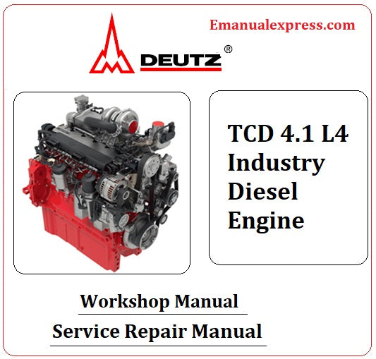Download PDF - Deutz TCD 4.1 L4 Industry Diesel Engine Service Repair Manual