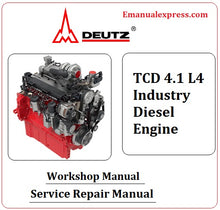 Load image into Gallery viewer, Download PDF - Deutz TCD 4.1 L4 Industry Diesel Engine Service Repair Manual