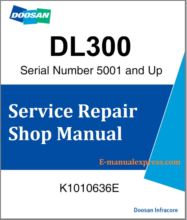 Download PDF - Doosan DL300 Wheel Loader Service Repair Shop Manual