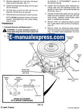 Load image into Gallery viewer, Ford LT8 LT11 LT11H Lawn Tractor Service Repair Manual PDF Download OEM Factory Workshop Manual