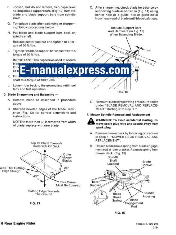 Ford R8 R11 Riding Mower Tractor Service Repair Manual PDF Download OEM Factory Workshop Manual