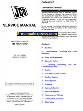 Load image into Gallery viewer, Download JCB 135 HD, 155 HD Skid Steer Loader PDF Service Repair Manual