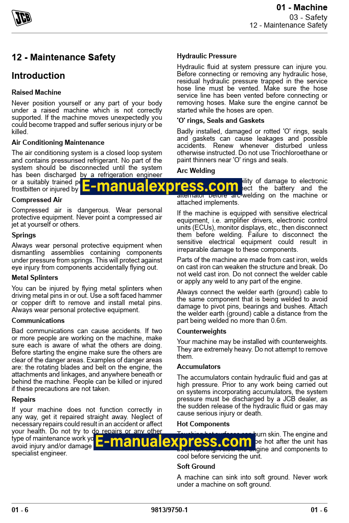 Download JCB 135, 150T, 155, 175, 190T, 205T, 210, 215 [T4F] Skid Steer Loader Service Repair Manual